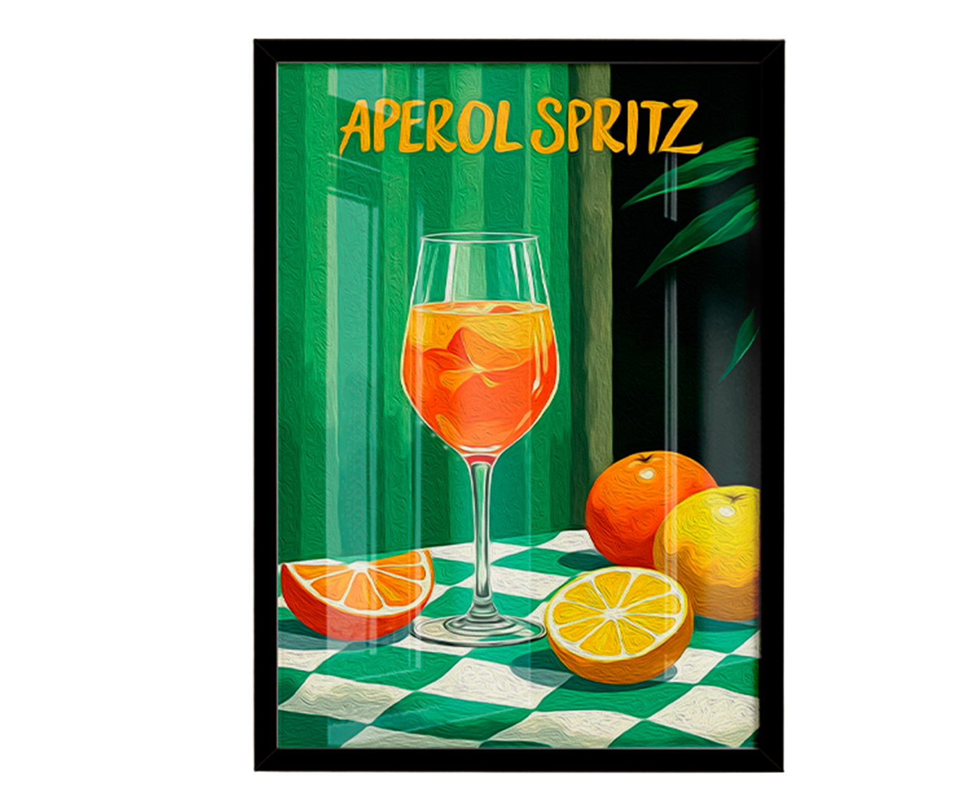 Quadro Um Aperol Spritz com Moldura Preto - image 0