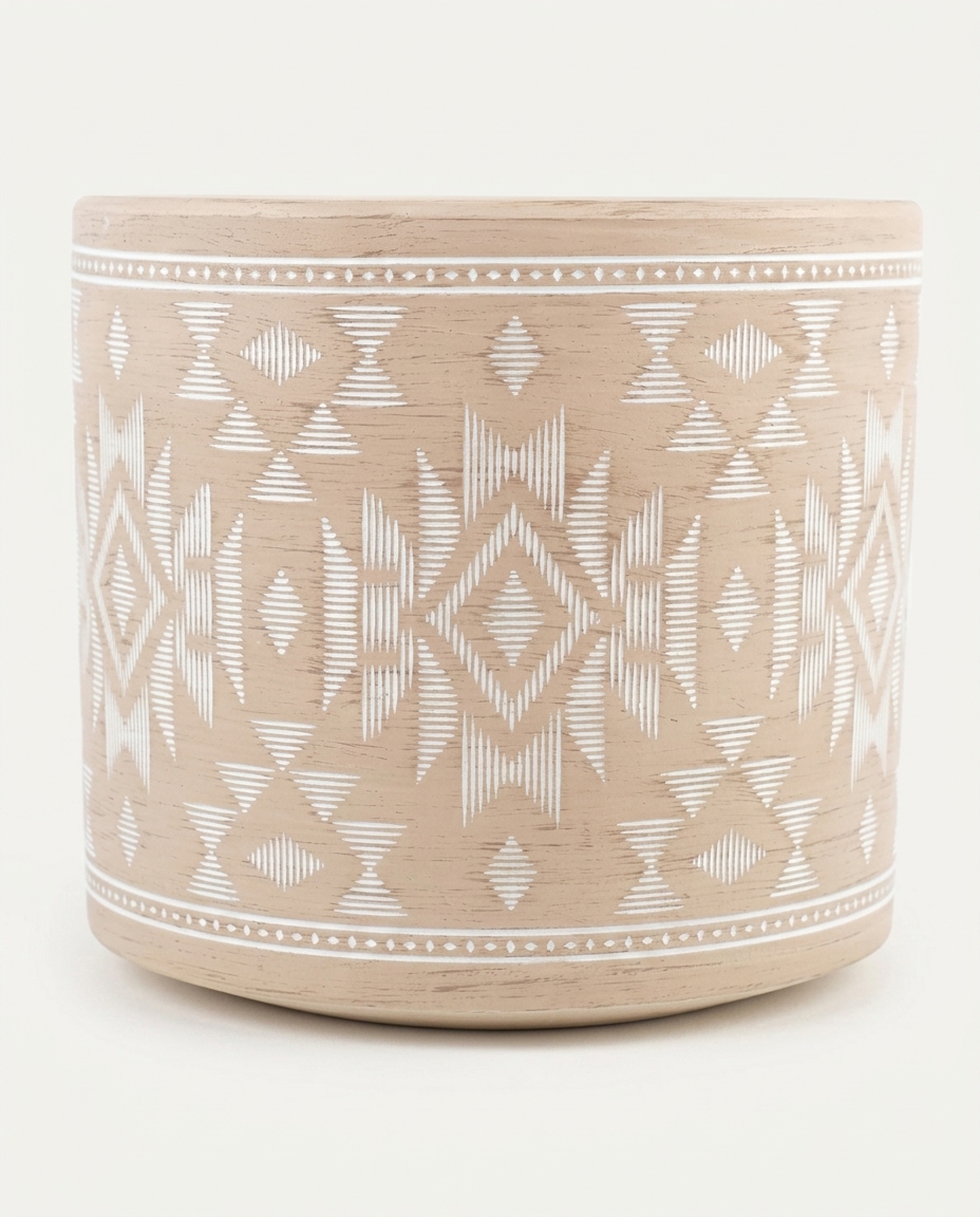Cachepot Melani Bege Grande - image 0