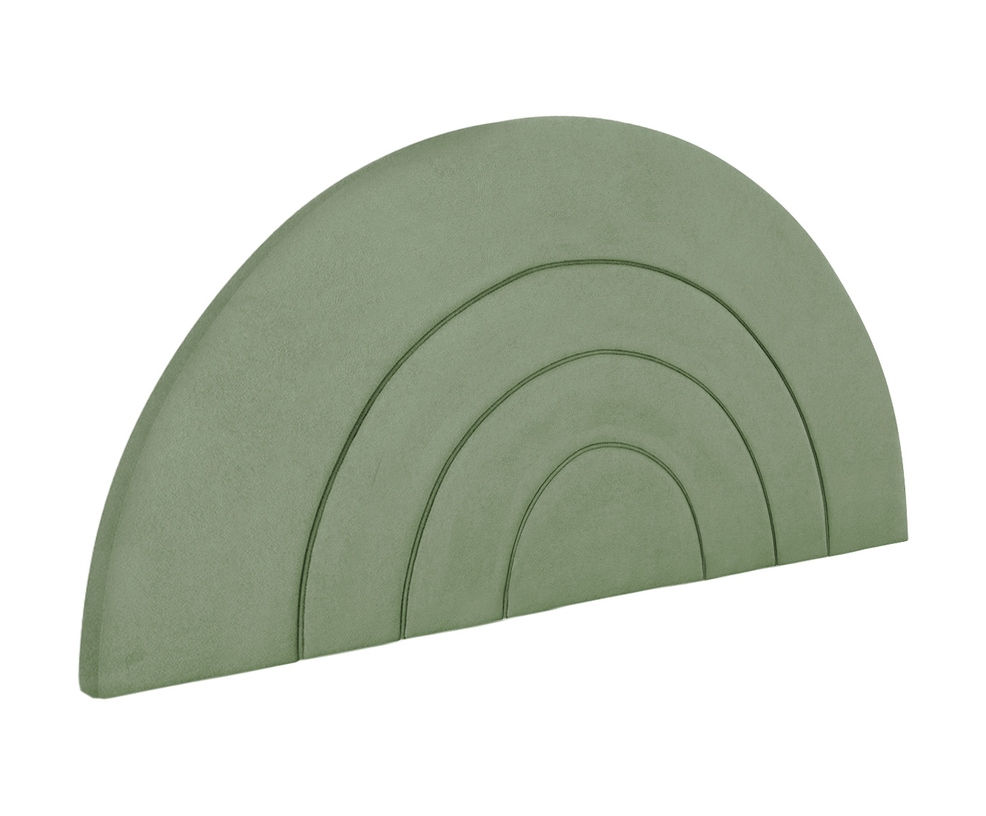 Cabeceira em Boucle Aveludado Arco Verde image number 3