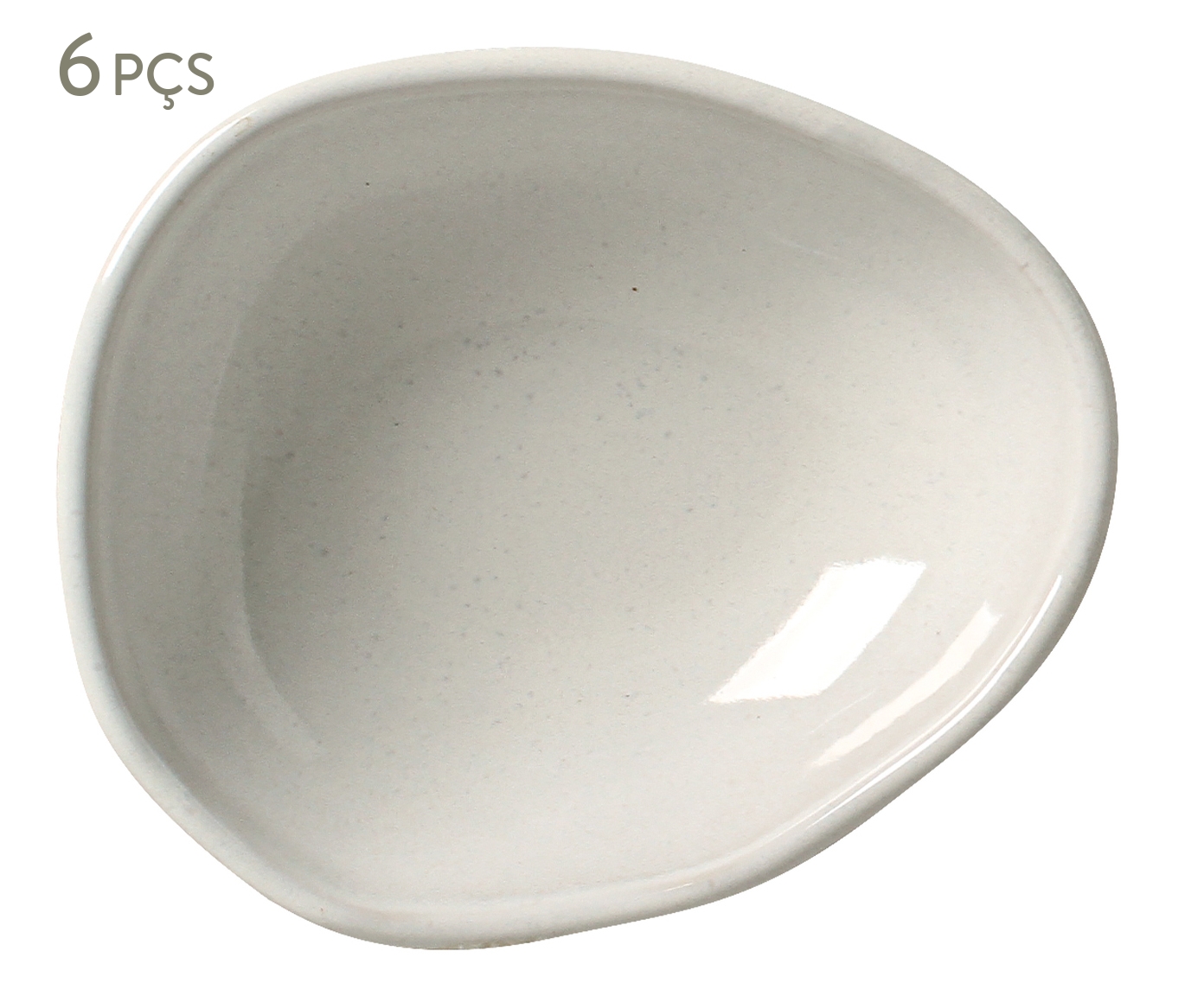 Jogo de Cumbucas Oval Org&acirc;nico Glam Branco - image 0