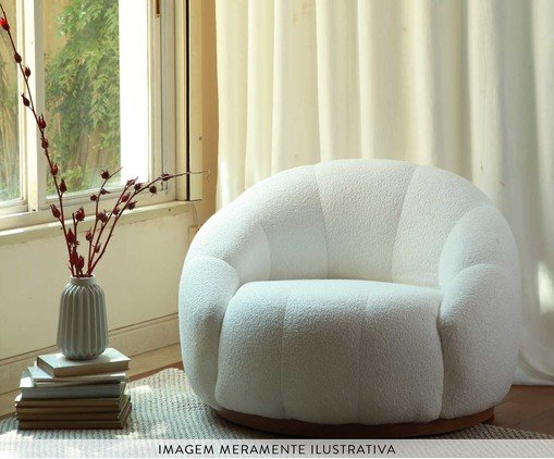 Poltrona em Boucle Nina Branco image number 15