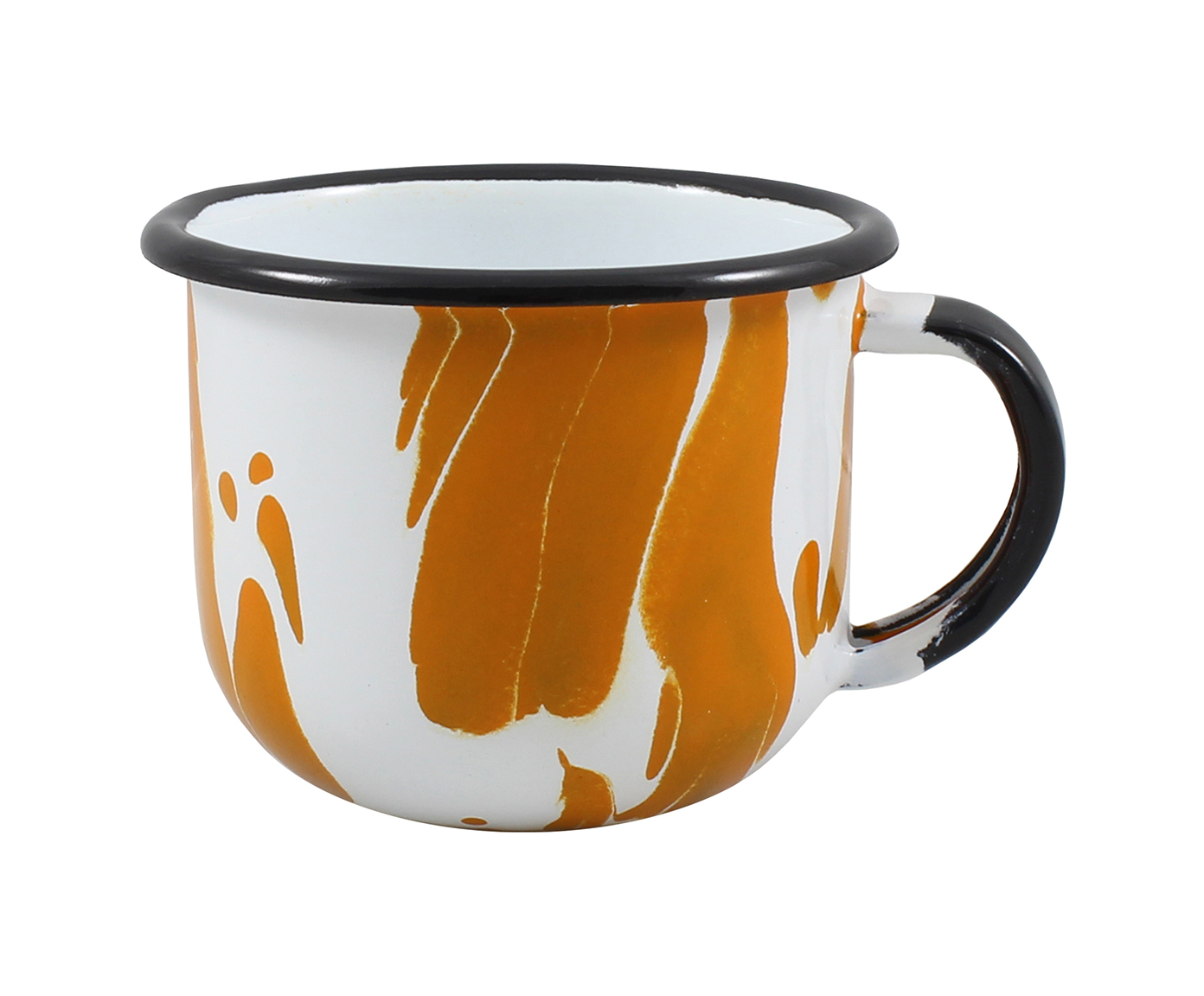 X&iacute;cara Esmaltada Marmorizada Laranja image number 0