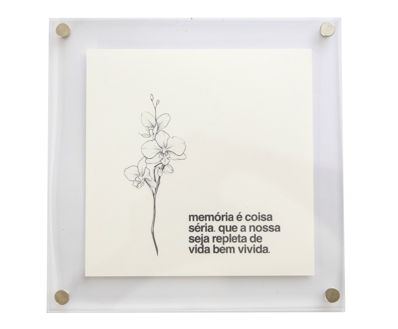 Quadro em Acr&iacute;lico "Mem&oacute;ria &eacute; Coisa S&eacute;ria" - image 0