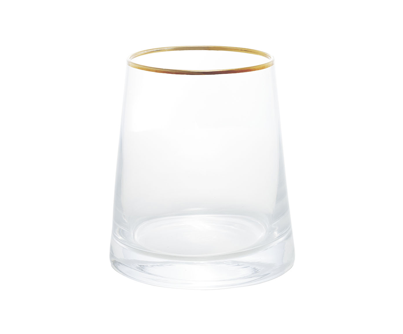 Vaso de Vidro com Borda Dourada Liz image number 1