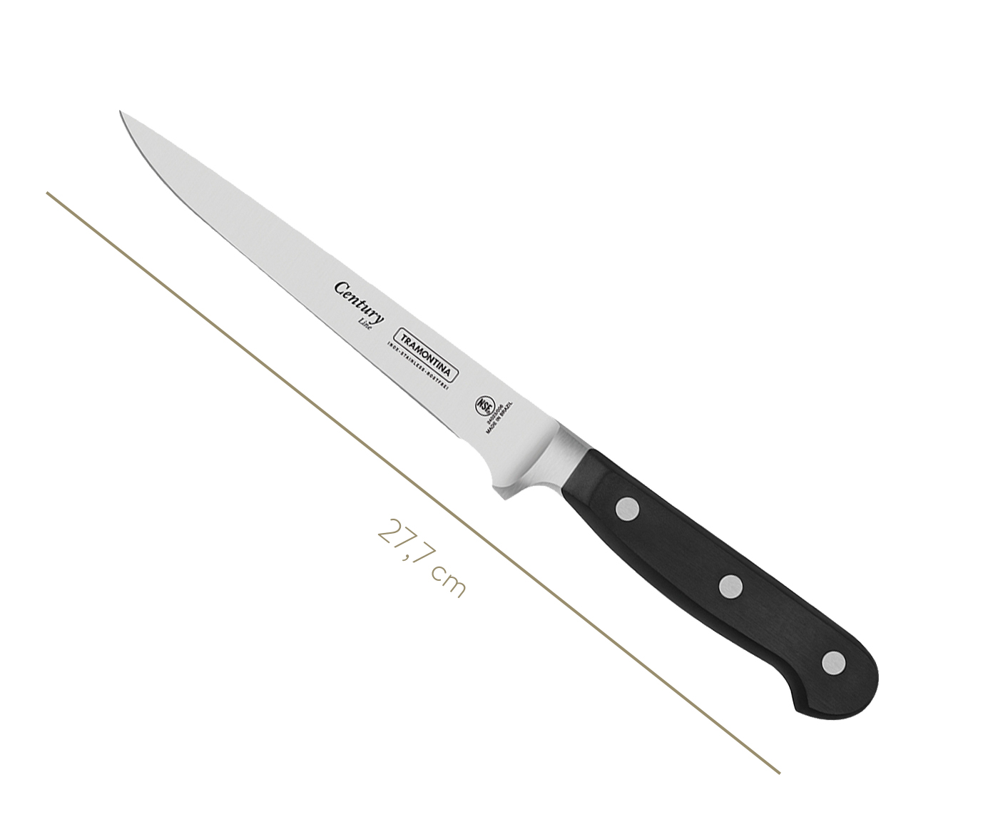 Faca para Filetar em Inox Agile 6" - Preta image number 2