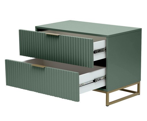 Mesa de Cabeceira Ondulada Maxi Verde image number 3