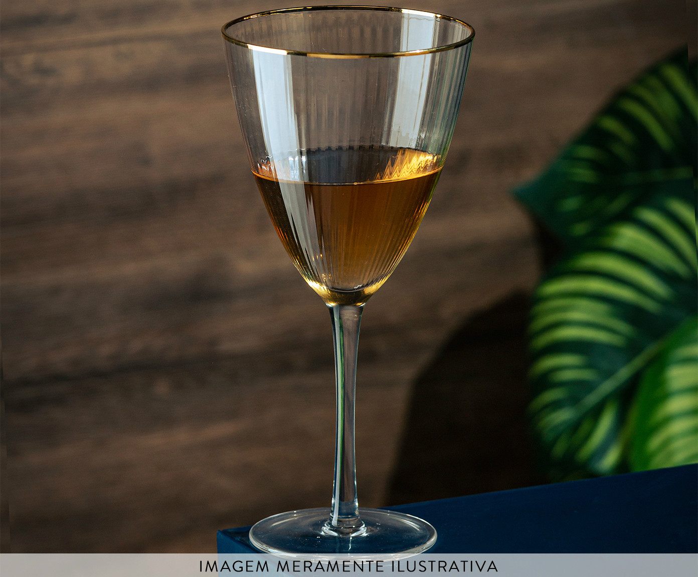 Jogo de Ta&ccedil;as de Vinho Dourada Lines Wolff image number 2