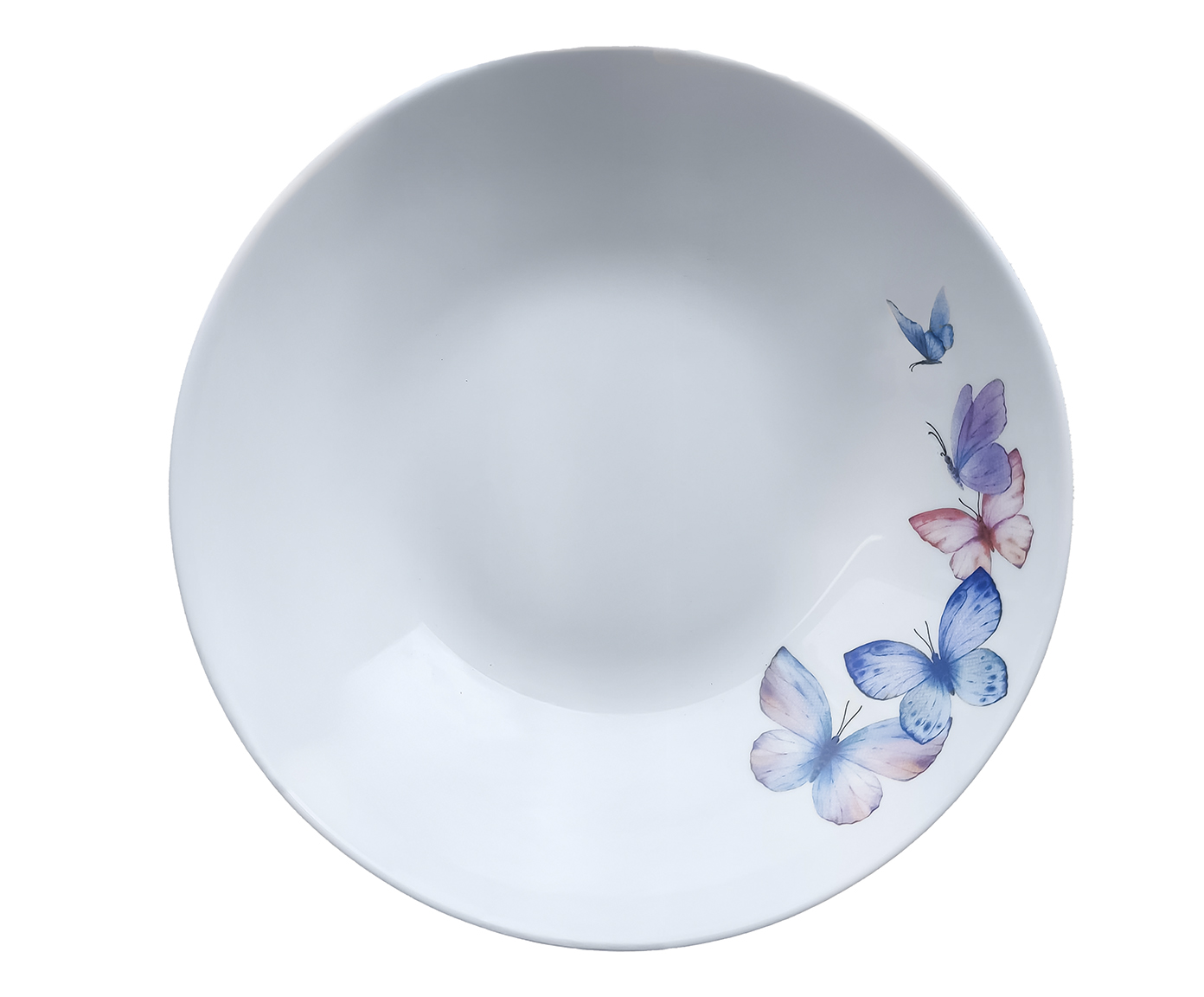 Prato Fundo Butterfly - 20X4X20X20cm image number 0