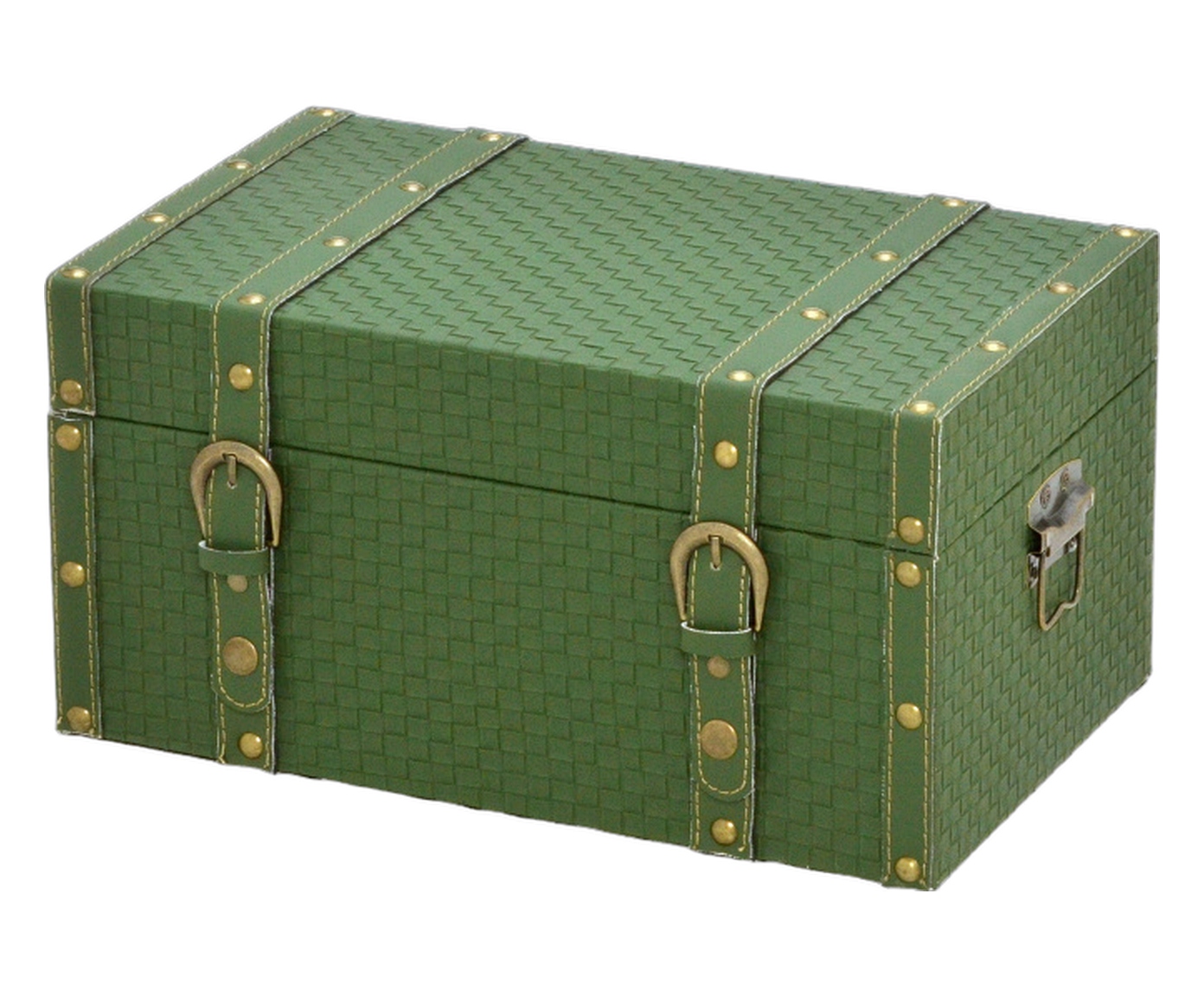 Ba&uacute; Decorativo Arken Dourado e Verde image number 0