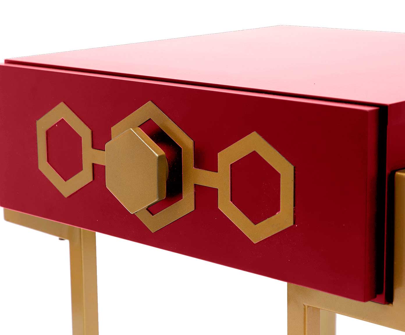 Mesa de Cabeceira Glam Firebrick - Vermelho image number 6