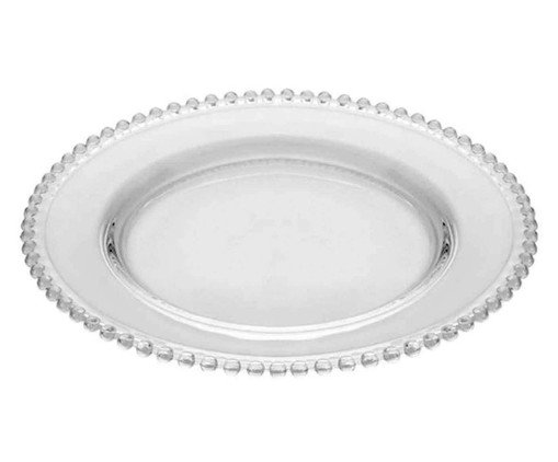 Prato Raso em Cristal Pearl - Transparente image number 0