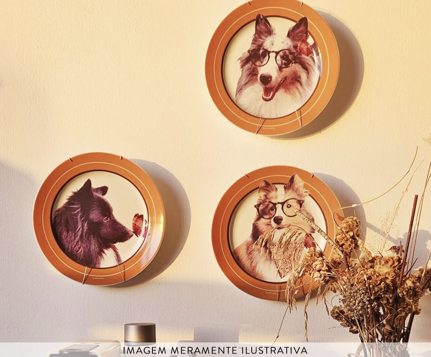 Prato em Porcelana Cachorro Sheltie Tommy image number 2