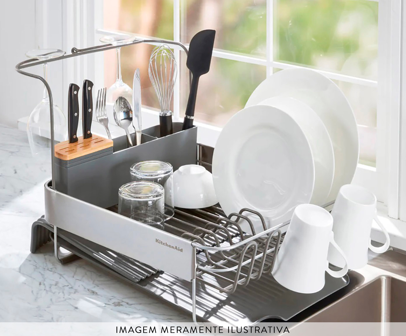 Escorredor de Lou&ccedil;as Expans&iacute;vel Kitchenaid image number 3