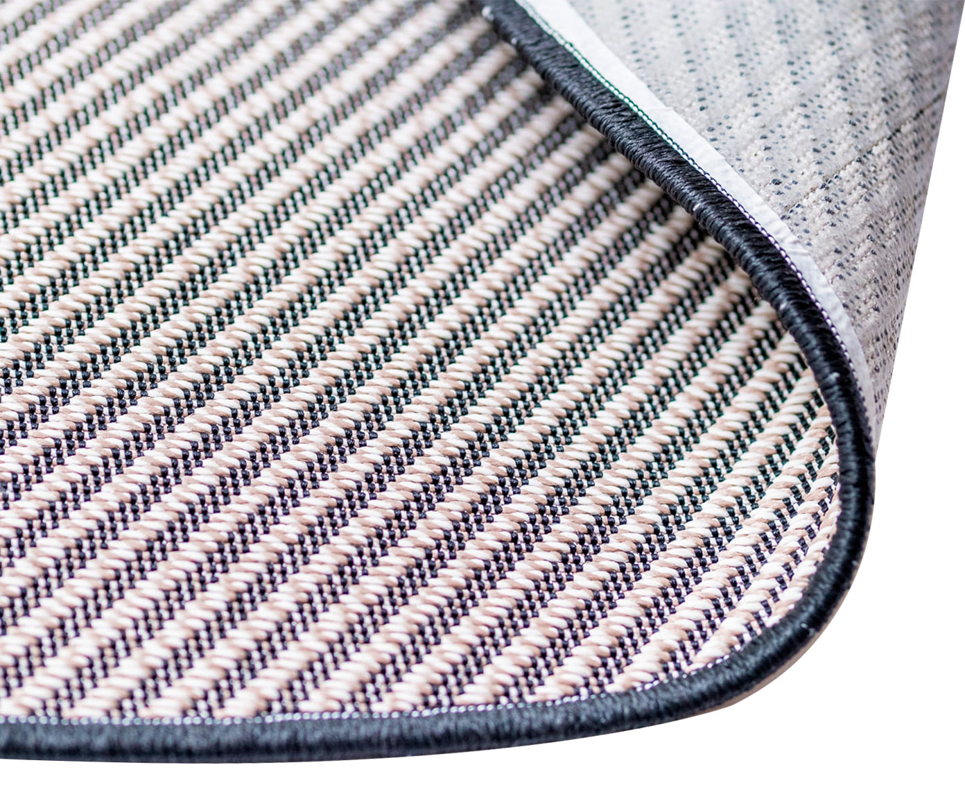 Tapete Redondo Artesanal Look Jacquard Flor de Liz A image number 5