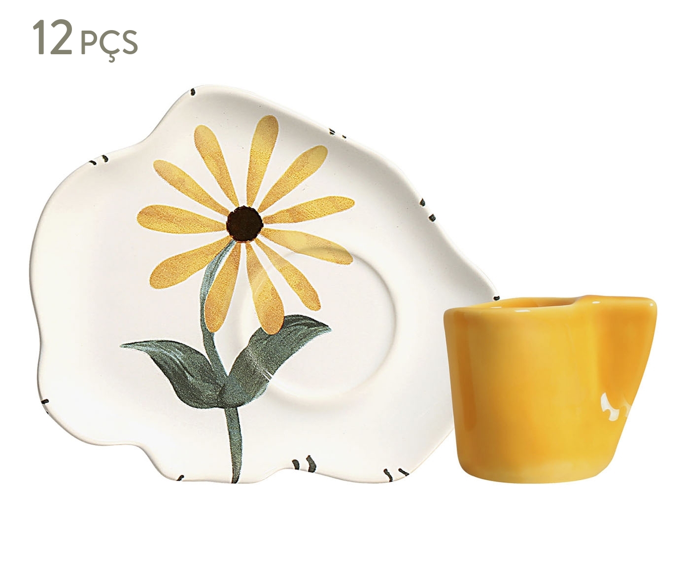 Jogo de Caf&eacute; com Pires Playful Flowers - image 0