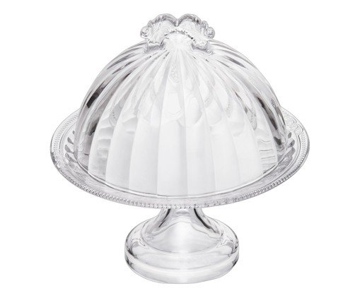 Prato em Cristal com Tampa Imperial Transparente - image 1