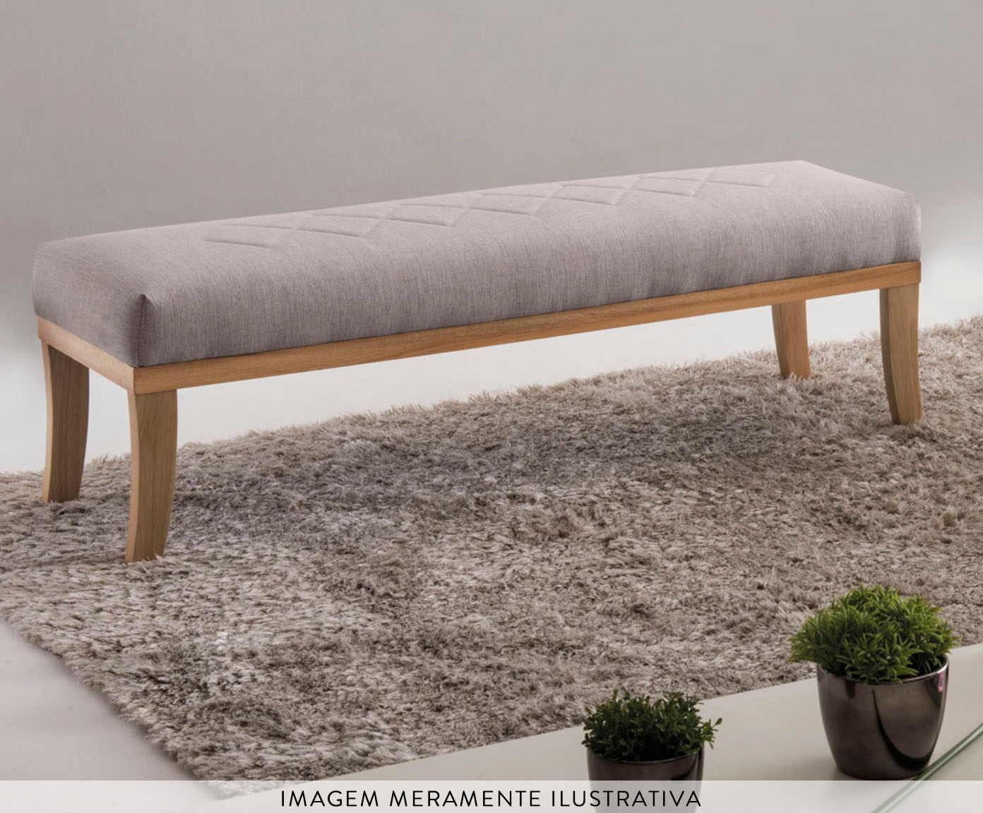 Recamier Bege com Base Natural Theo Bege image number 1