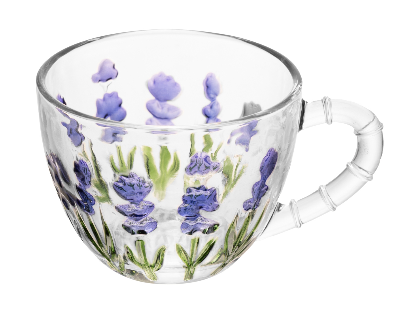 Jogo de X&iacute;caras para Caf&eacute; Lavanda Hand Painting image number 2