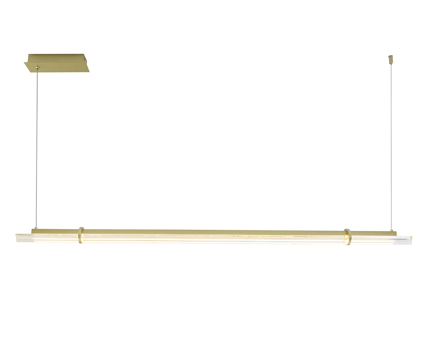 Pendente Prisma Dourado Bivolt image number 0