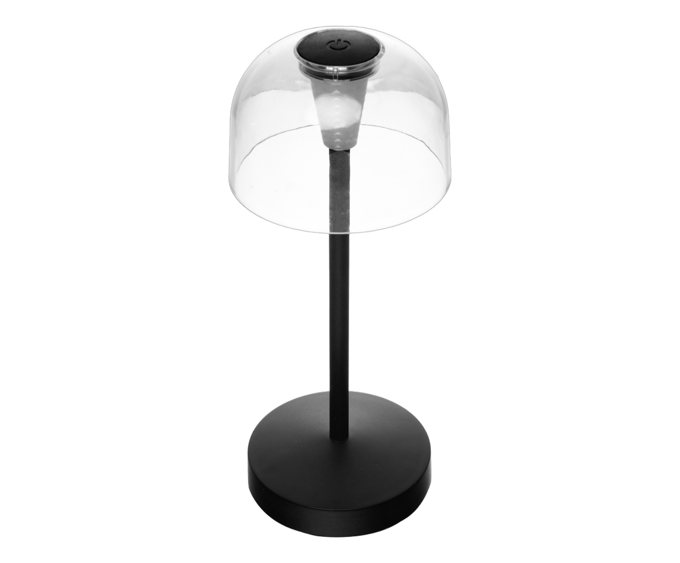 Lumin&aacute;ria de Mesa Recarreg&aacute;vel em Led &Iacute;ris Preta Metal image number 1