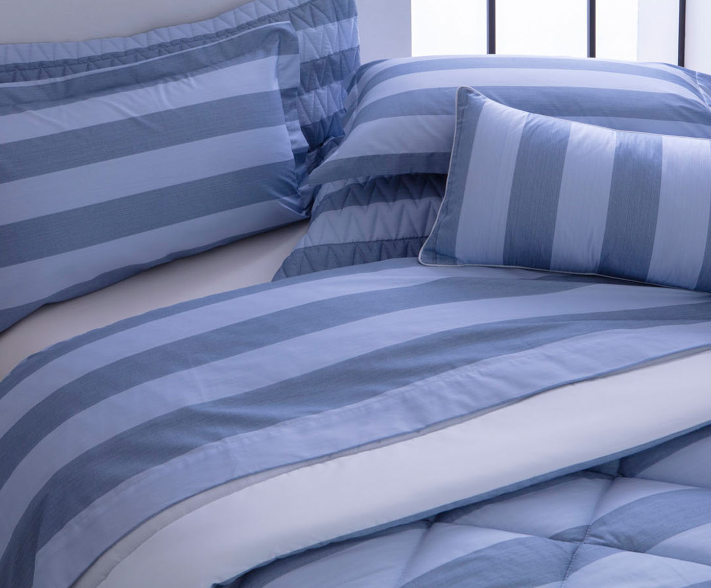 Jogo de Fronhas Acetinado Large Stripe 300 Fios image number 1