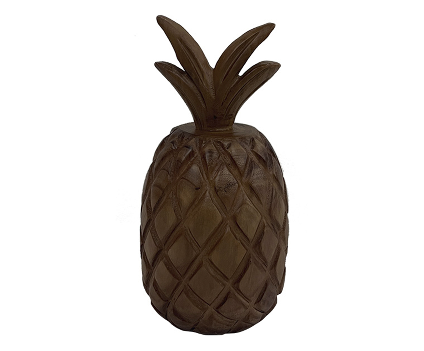 Adorno Decorativo de Abacaxi Corona Marrom image number 0