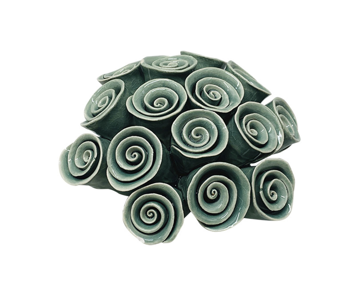 Flor Decorativa em Cer&acirc;mica Flos Verde image number 0