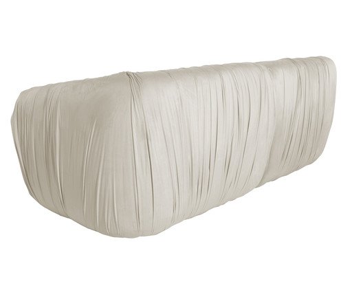 Sof&aacute; Drap&ecirc; em Veludo Creme image number 5