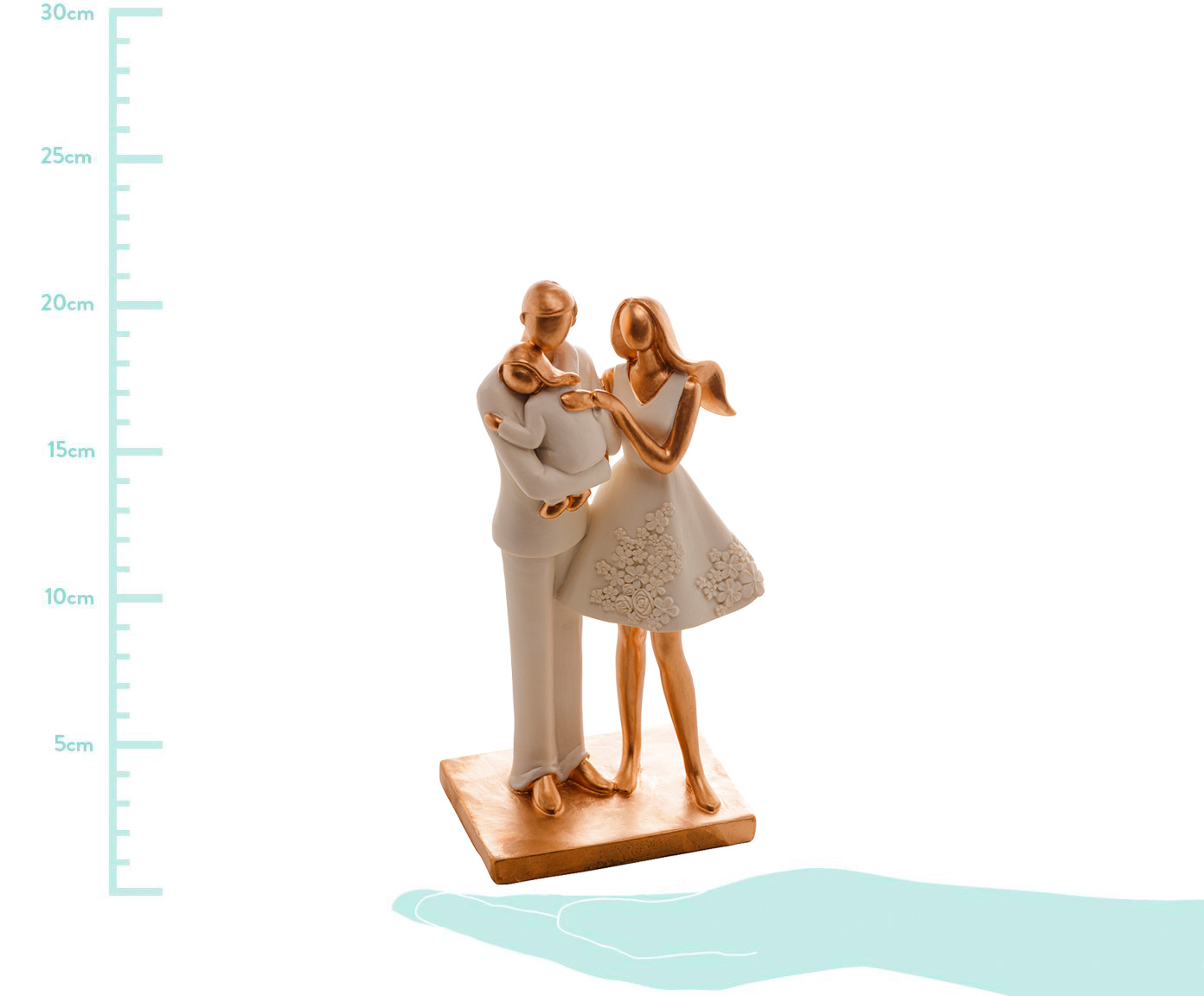 Escultura em Resina Fam&iacute;lia - Branco image number 7
