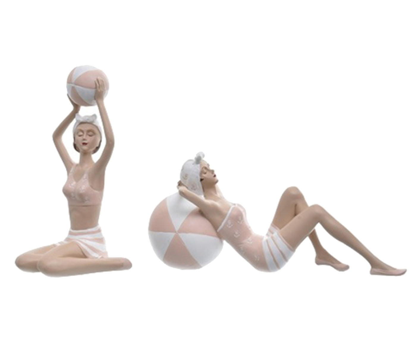 Jogo de Esculturas Banhista com Bola Ass image number 0