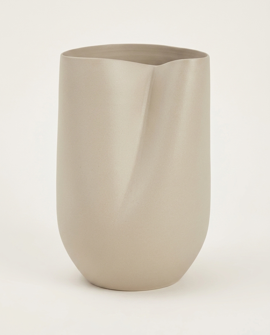 Vaso em Cer&acirc;mica Hilda Bege image number 2