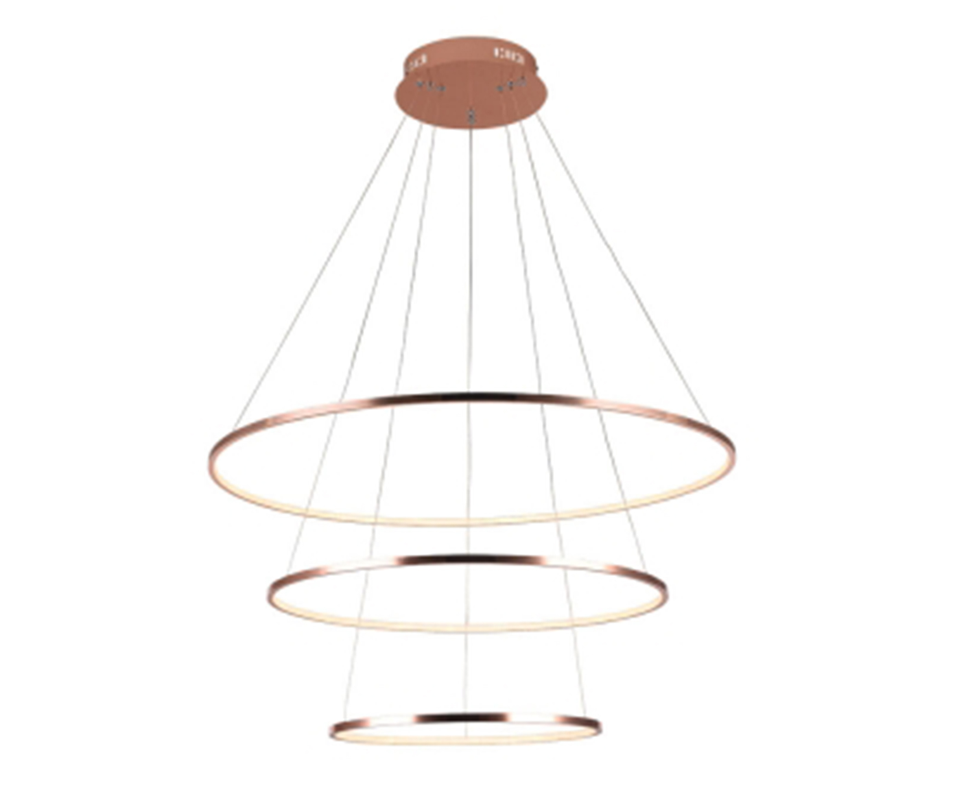 Pendente Birdie Ros&eacute; Gold e Branco Bivolt image number 0