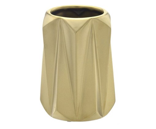 Vaso em Cer&acirc;mica Ismet Dourado image number 0