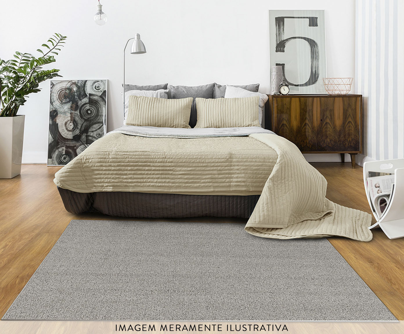 Tapete Tufting Rustik Rami Bege - image 1