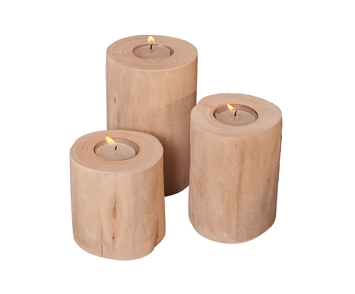 Trio de Velas Tronco image number 0