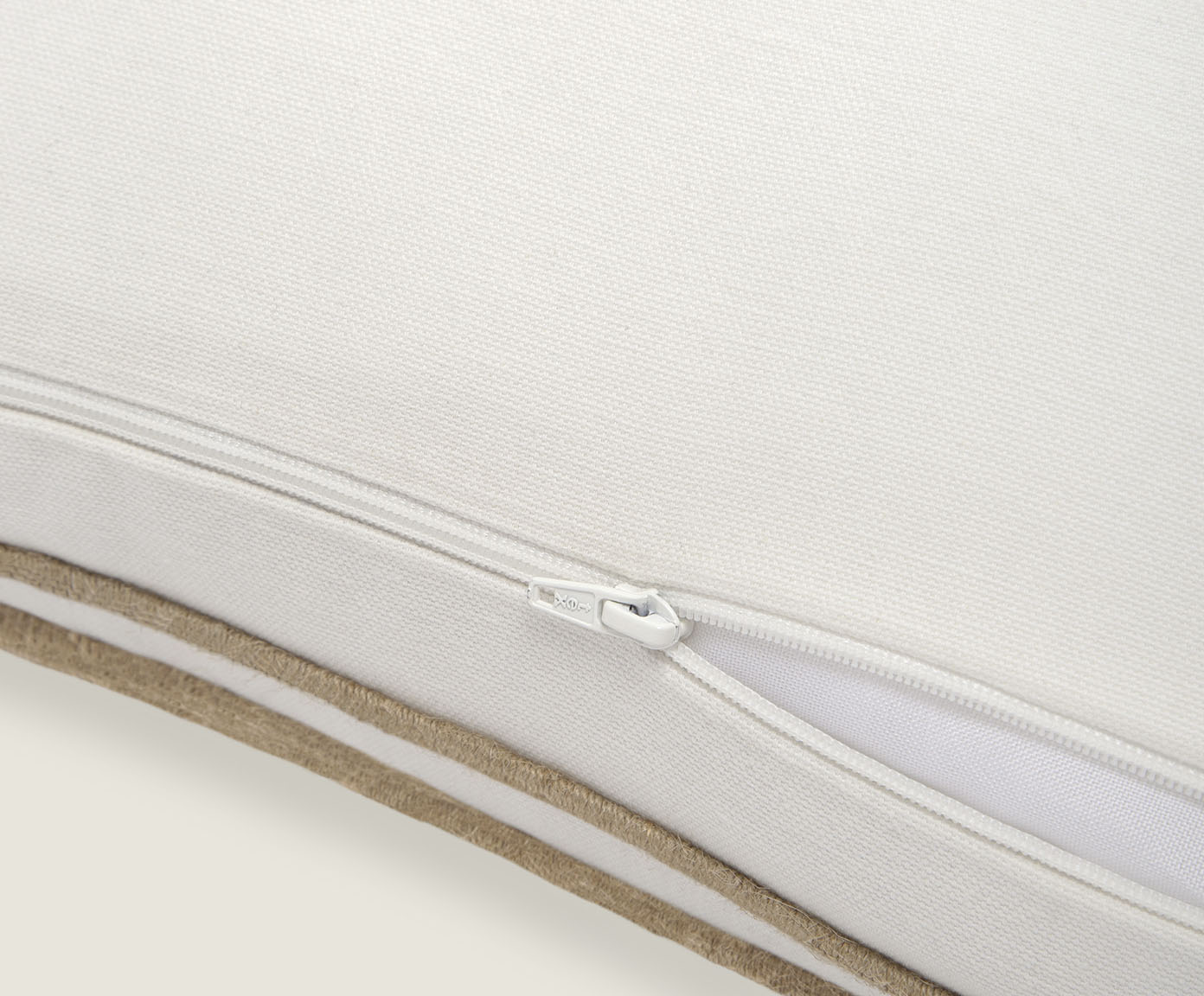 Capa de Almofada Algod&atilde;o com Juta Listrada Off-White image number 6