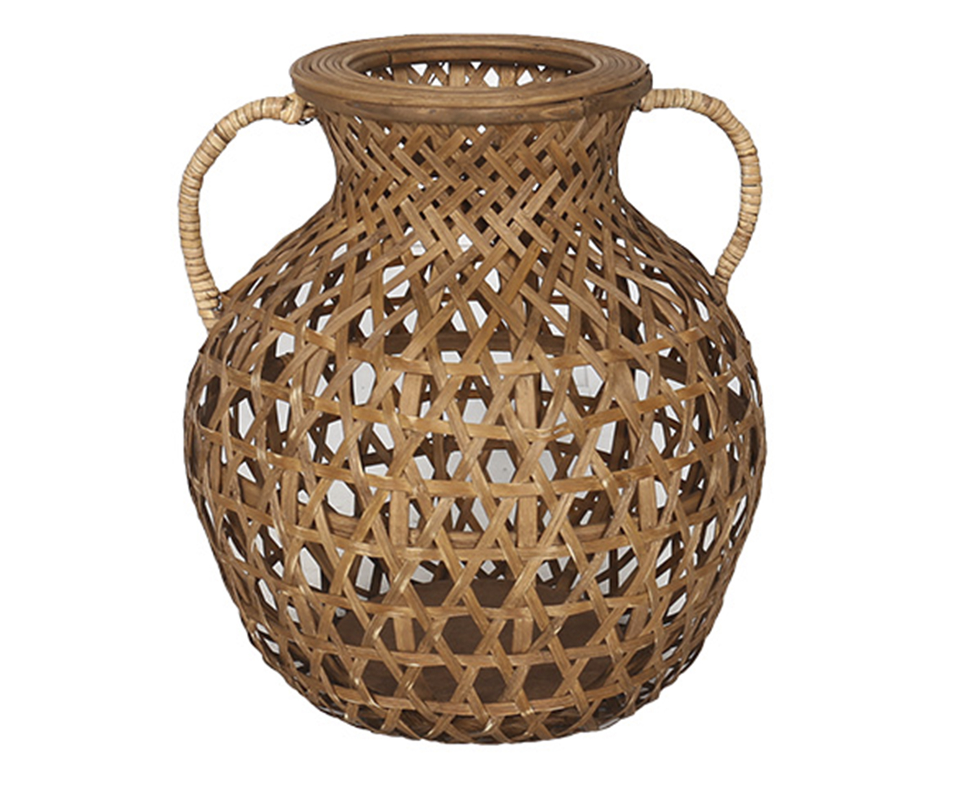 Vaso Decorativo Trapelato Marrrom M&eacute;dio image number 0