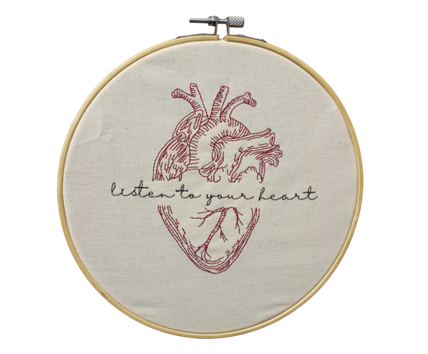 Bordado Decorativo "Listen to Your Heart" - image 0