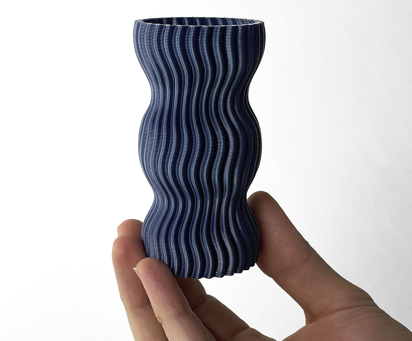 Mini Vaso Onda 3 Azul image number 2