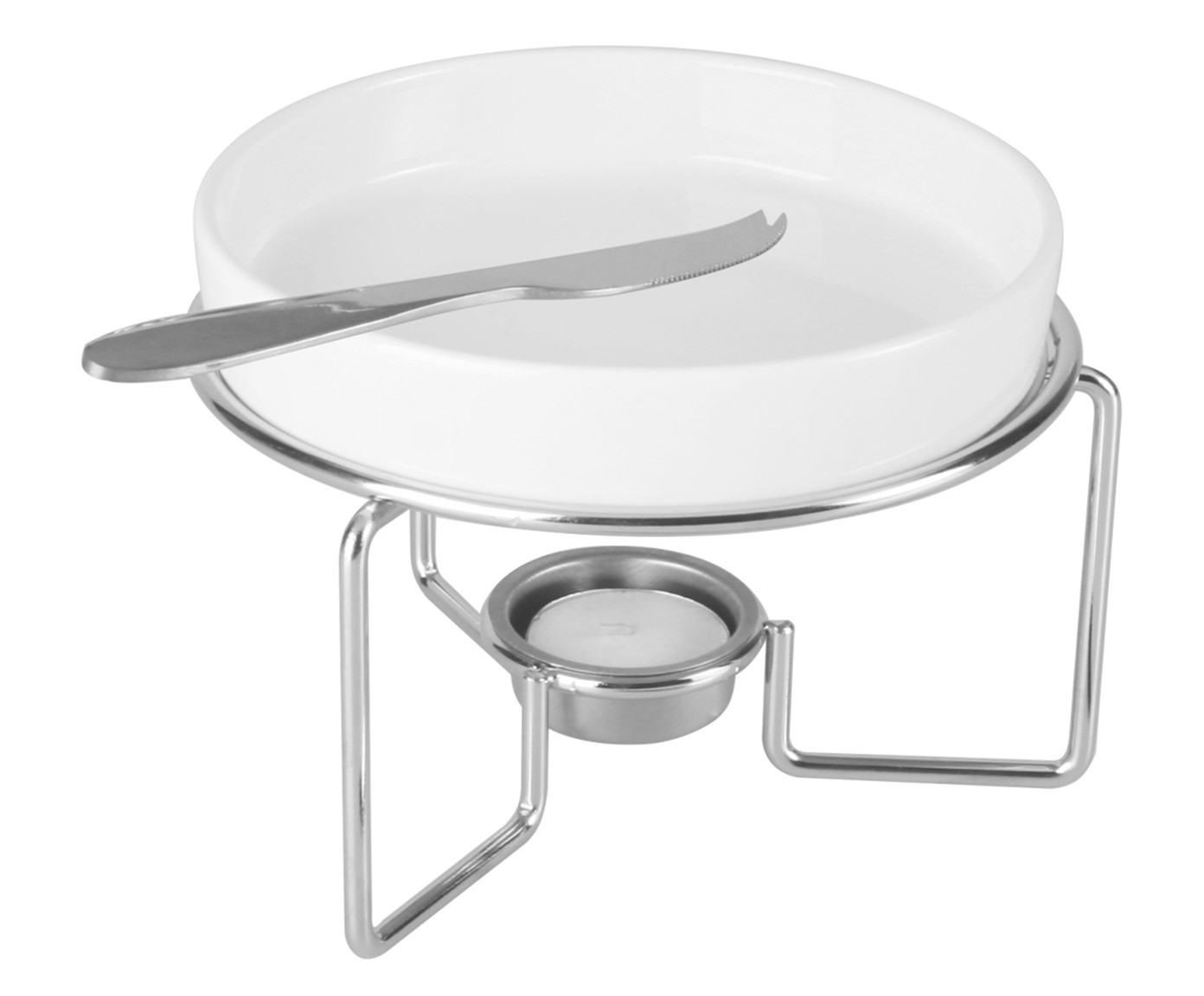 Jogo para Queijo Brie em Inox Cybele - image 0