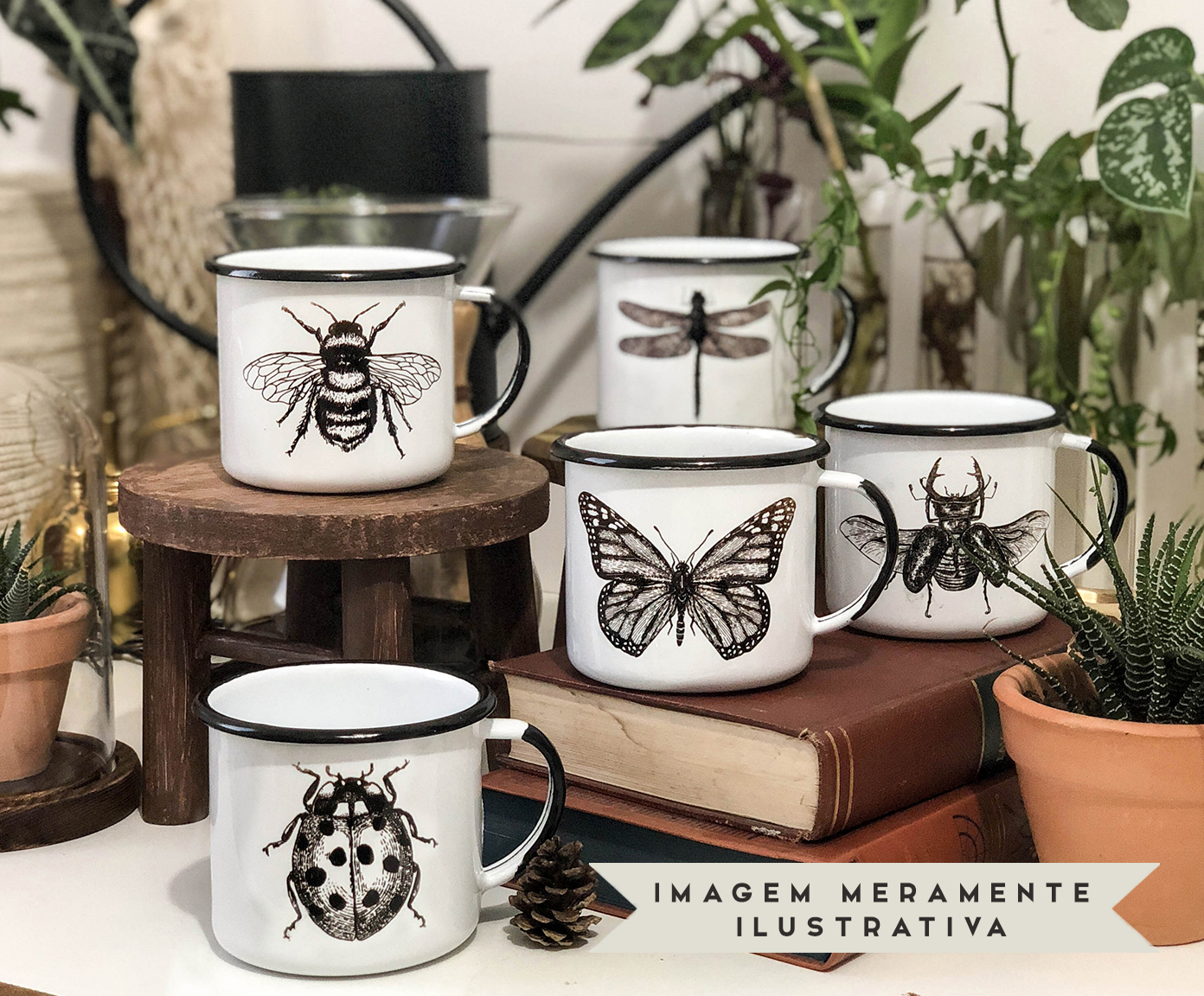 Caneca Borboleta image number 7