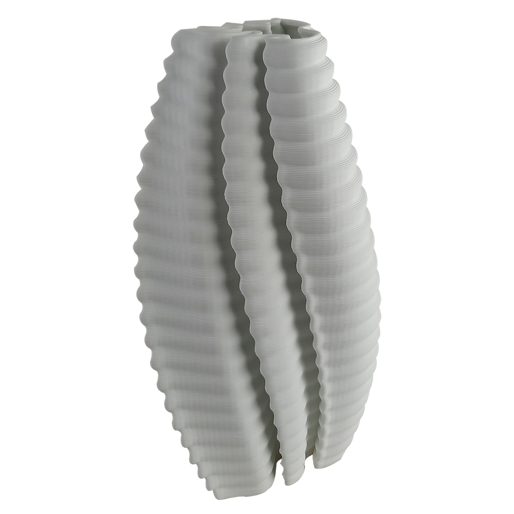 Vaso em Cer&acirc;mica Super Organic Branco 3D - image 0