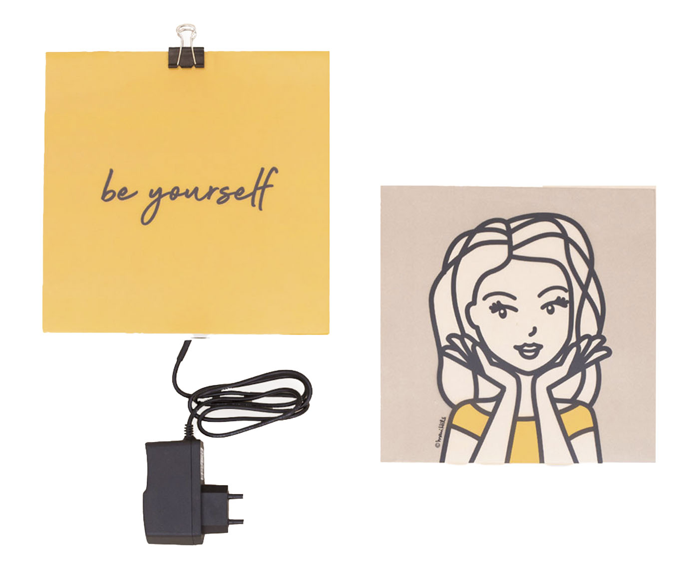 Lumin&aacute;ria de Parede com Led Bia e Be Yourself - 20X20X3cm - image 0