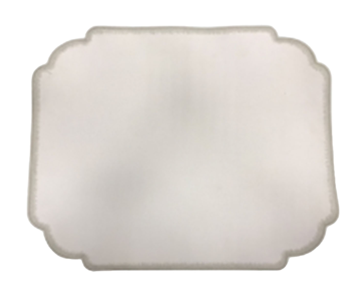 Lugar Americano Duplo Imperme&aacute;vel - Branco e Vermelho I image number 0