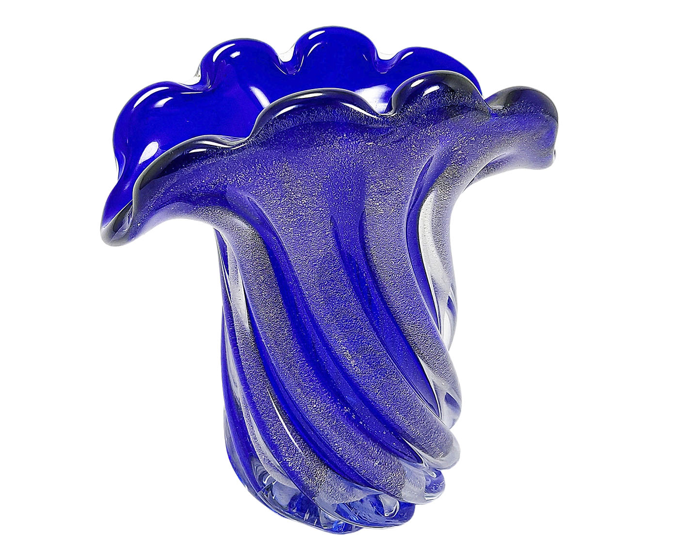 Vaso Decorativo Taken Azul Escuro com Dourado image number 0