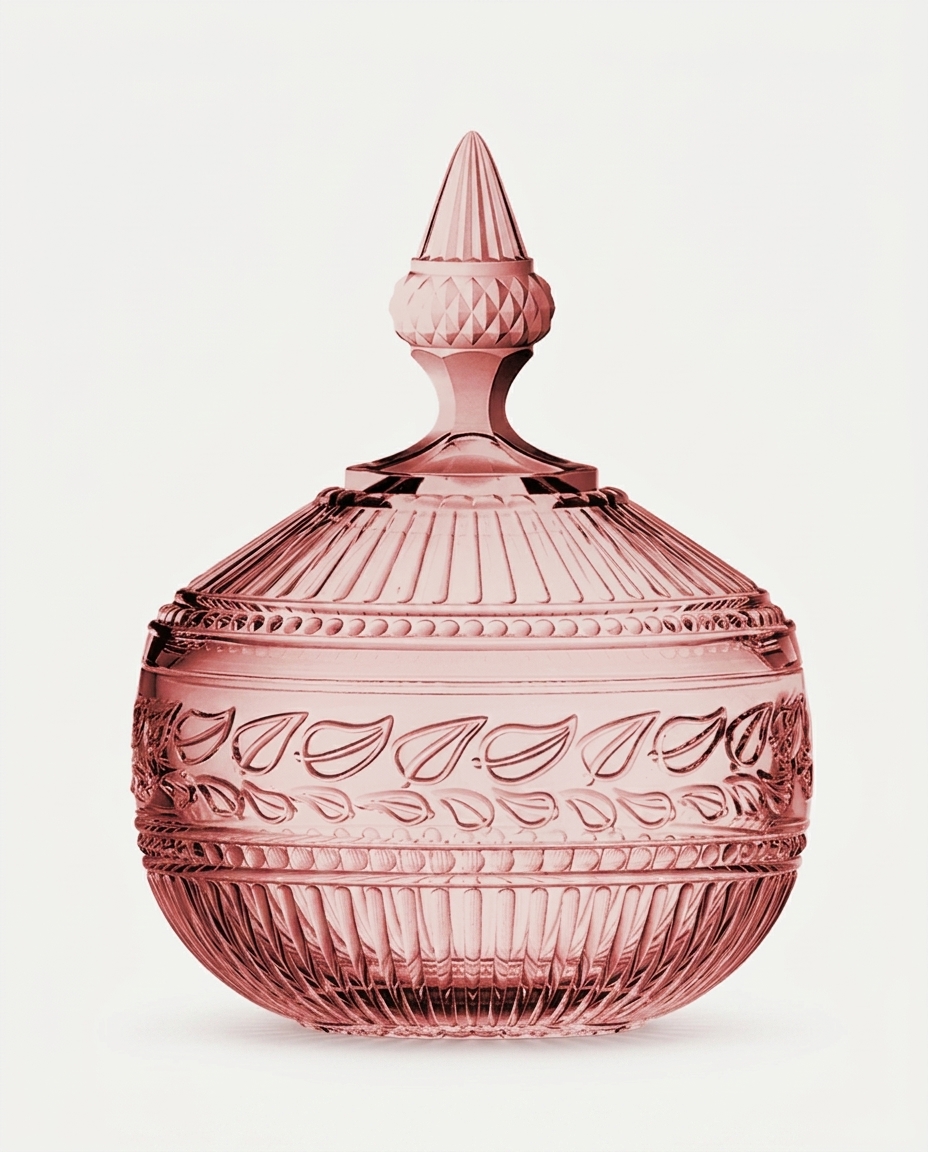 Pote Decorativo em Cristal Republic Rosa image number 2