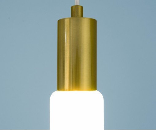 Pendente Marco Transparente e Dourado image number 3