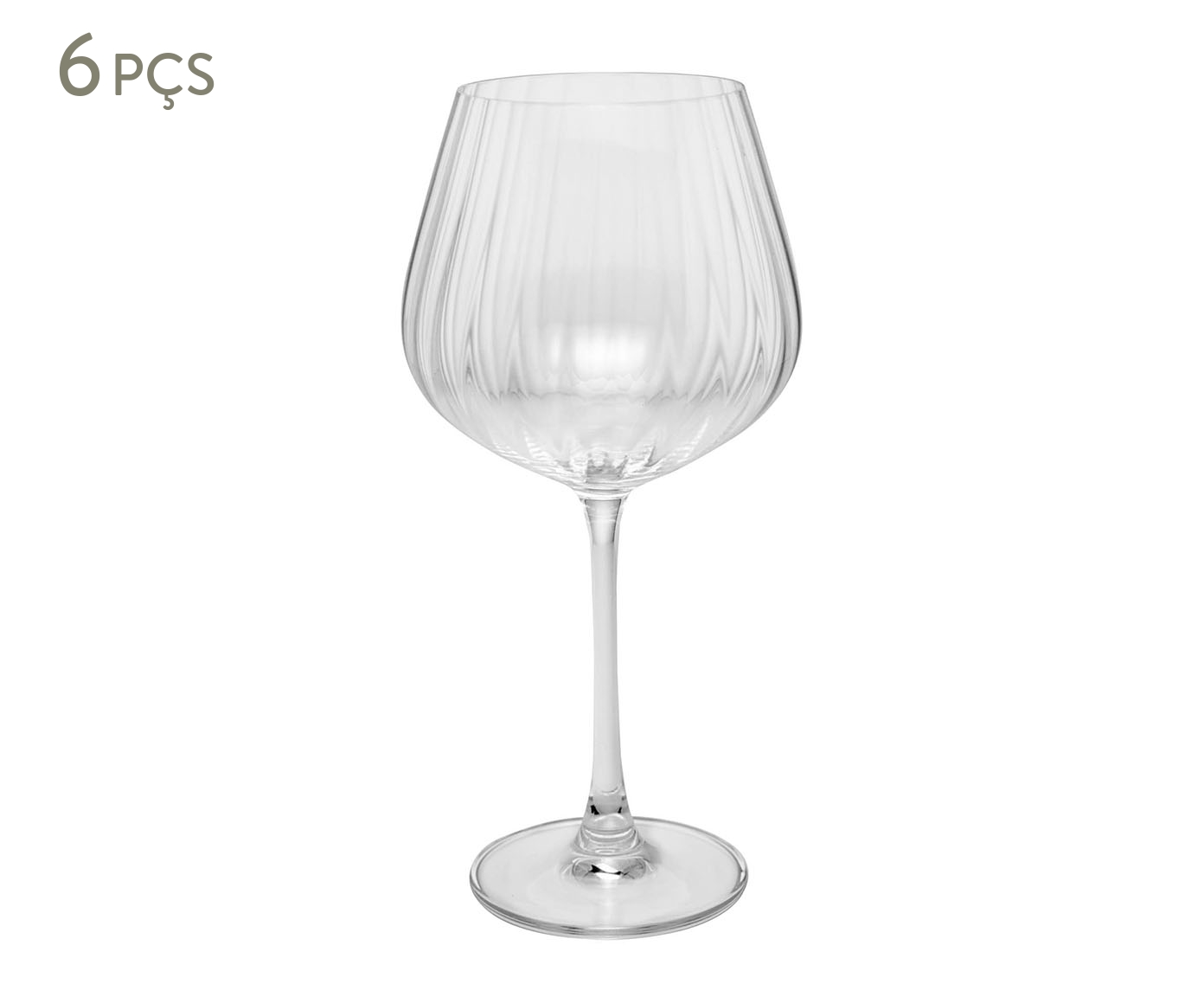 Jogo de Ta&ccedil;as para Vinho Columba Optic em Cristal II - image 0