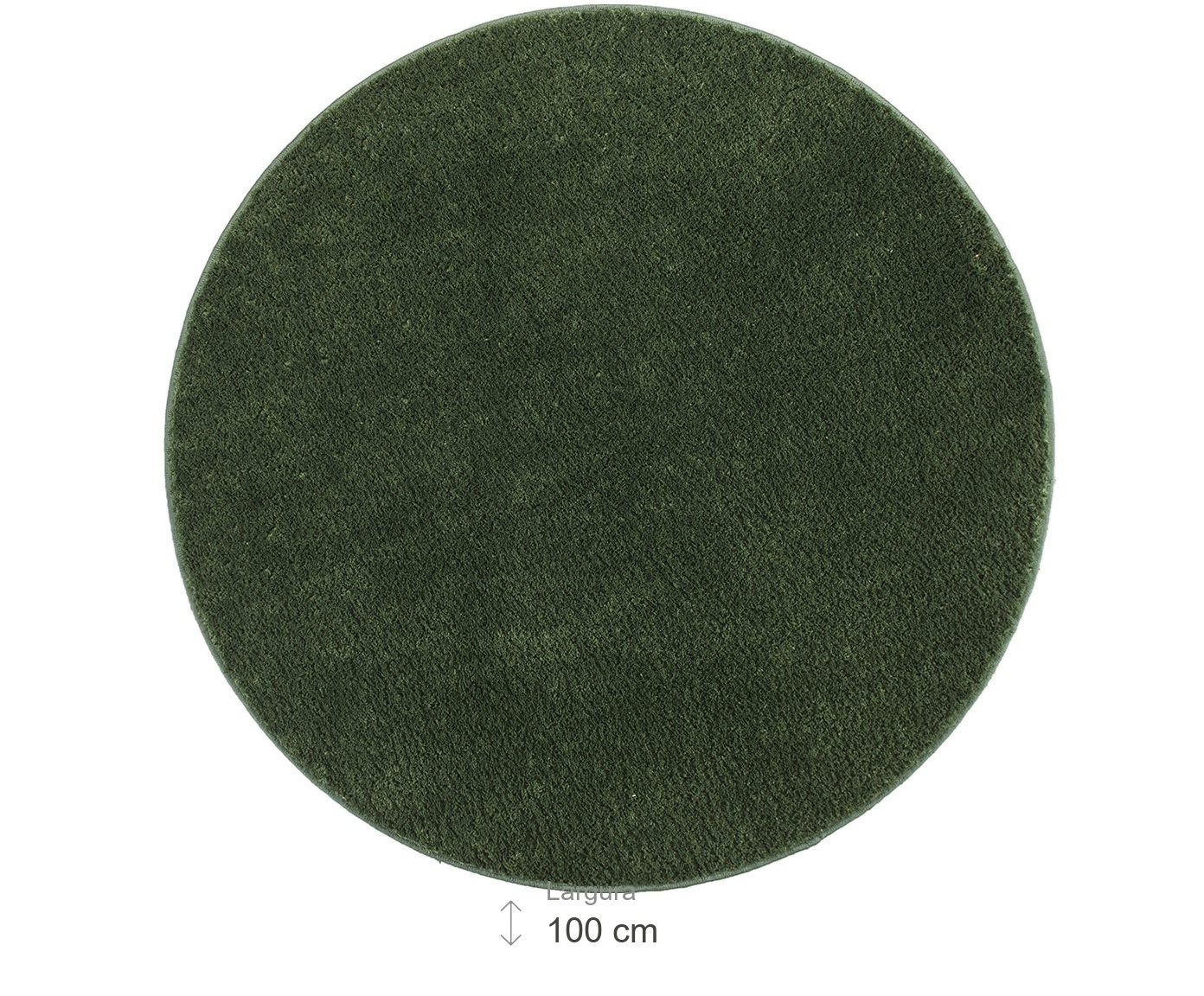 Tapete Redondo Classic Verde Musgo image number 5
