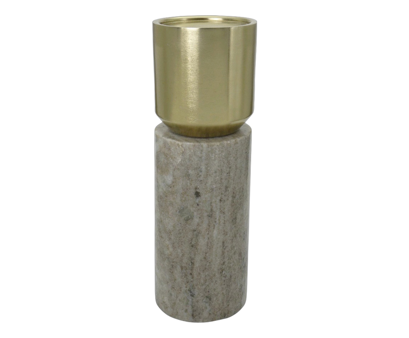 Candelabro Ignis Cinza e dourado image number 0